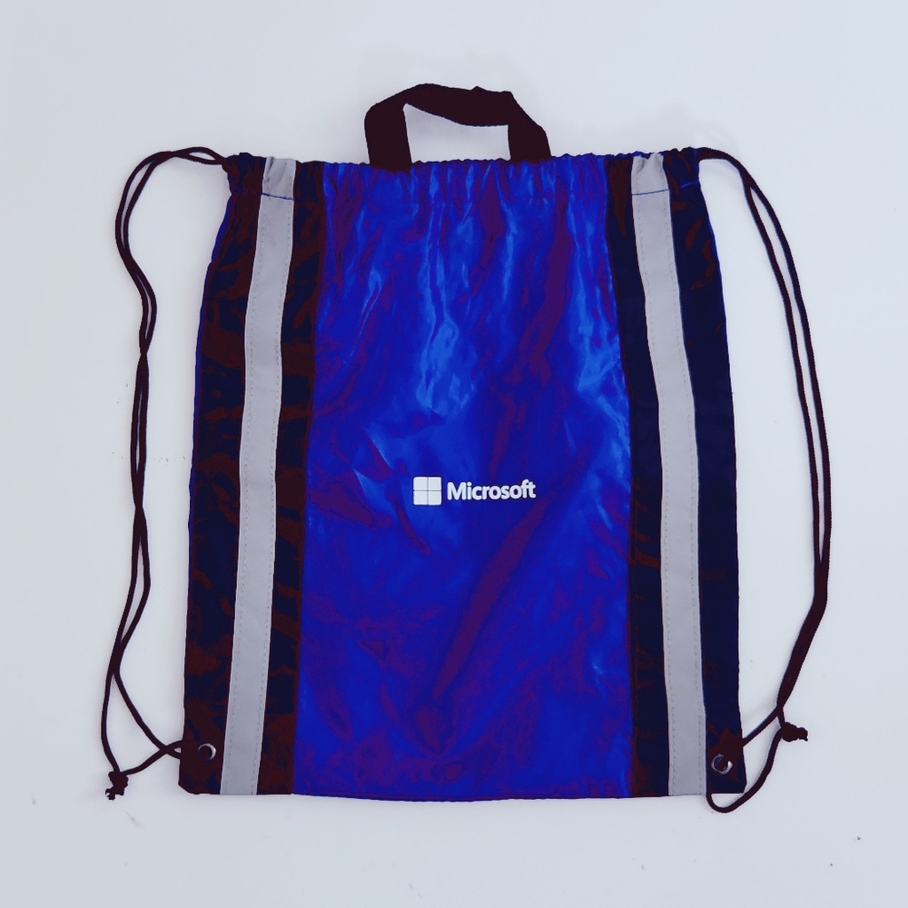 🔮3/$15 Blue Microsoft Drawstring Backpack